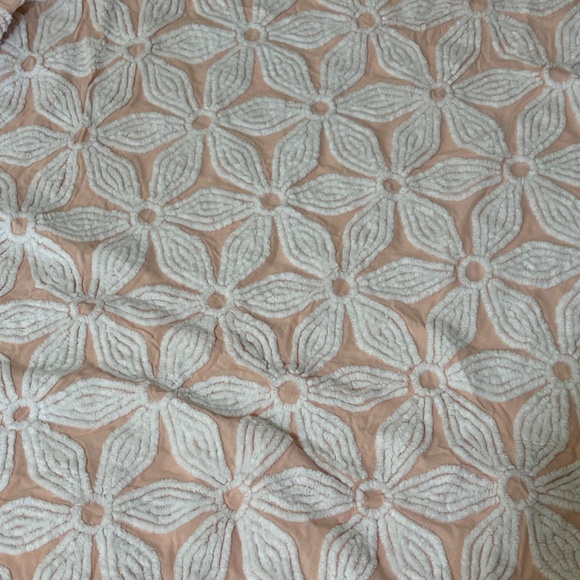 * Gorgeous Hoffman Peach Vintage Chenille Bedspread * 90" x 108" * EXCELLENT * - Picture 6 of 6